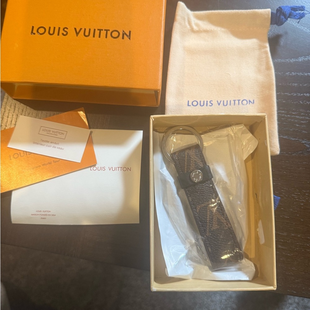 Louis Vuitton Brown Monogram Key Ring